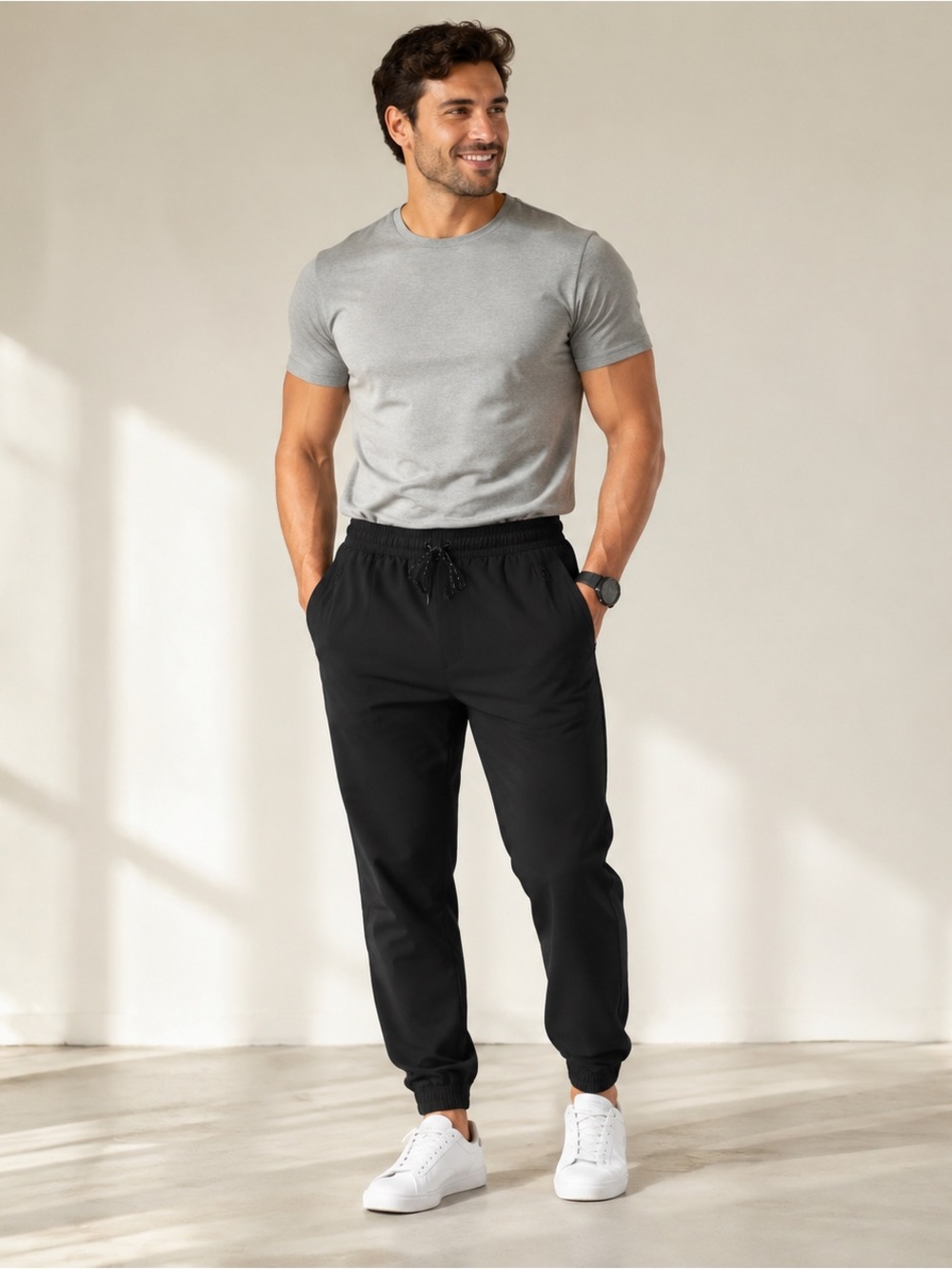 All in Motion Men's Black Joggers